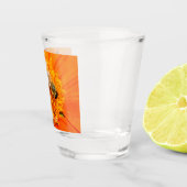 ミツバチ受粉フラワーThunder_Coveオレンジ ショットグラス (右)