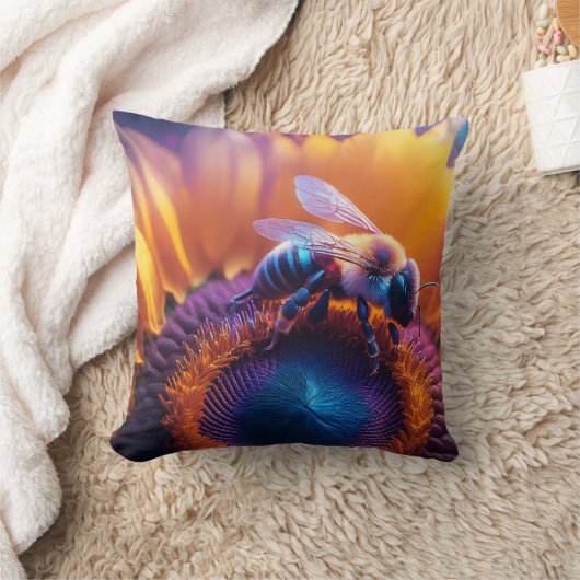 ミツバチ枕 クッション (ブランケット)