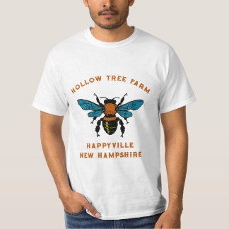 ミツバチ養蜂場ビジネス ロゴTシャツ Tシャツ