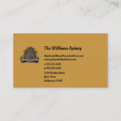 ミツバチ養蜂場 | スケップ ビンテージ 養蜂ハウス 名刺 (裏面)