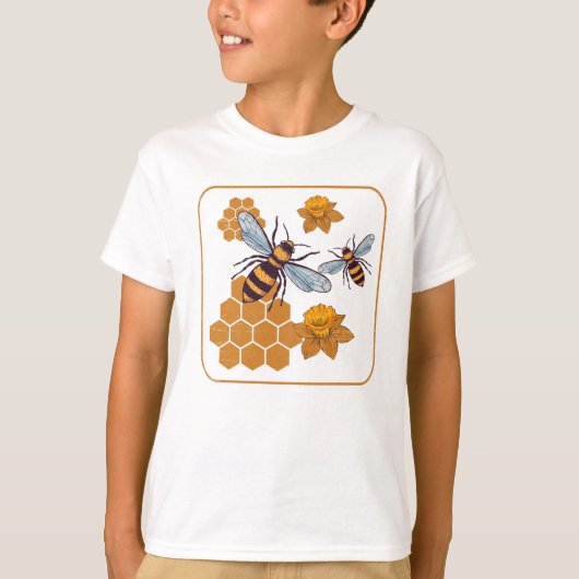 ミツバチ養蜂家養蜂アピアリスト Tシャツ (正面)