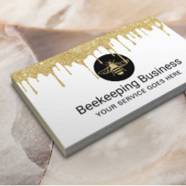 ミツバチ養蜂生ハチミツ養蜂法金ゴールド滴下 名刺