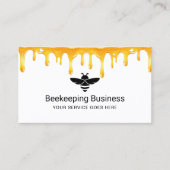 ミツバチ養蜂蜂蜜アピールドップスファーム 名刺 (正面)