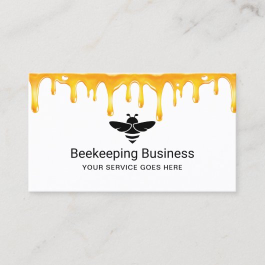 ミツバチ養蜂蜂蜜アピールドップスファーム 名刺 (正面)