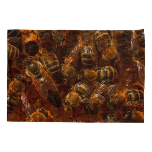 ミツバチ7 枕カバー (裏面)