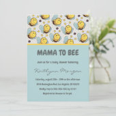 ミツバチ ベビーシャワー 招待状 Mama to bee マルハナバチ (スタンド正面)