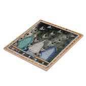 ミツバチ、ミツバチ巣中世の養蜂家 タイル (側面)