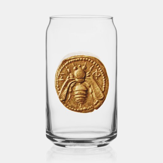 ミツバチ、ミツバチ、養蜂 ガラス缶 (正面)