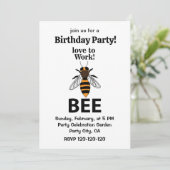 ミツバチ 愛して 働く ミツバチ の誕生日 招待状 (スタンド正面)