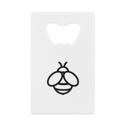 ミツバチ（昆虫）マルハナバチかわいい昆虫 クレジットカード栓抜き (正面)