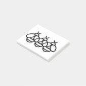 ミツバチ（昆虫）マルハナバチかわいい昆虫 ポストイット (アングル)