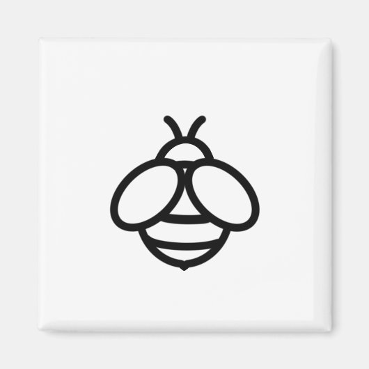 ミツバチ(昆虫)マルハナバチかわいい昆虫 マグネット (正面)