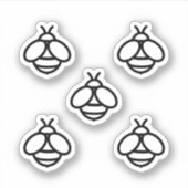 ミツバチ（昆虫）マルハナバチ シール (正面)