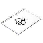 ミツバチ（昆虫）マルハナバチ ノートブック (左側)