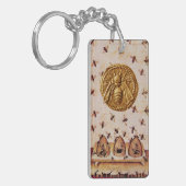 ミツバチ,養蜂家,養蜂家 キーホルダー (正面左)