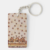 ミツバチ,養蜂家,養蜂家 キーホルダー (裏面)