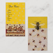 ミツバチ，養蜂家，養蜂家 名刺 (正面/裏面)