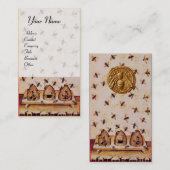 ミツバチ，養蜂家，養蜂家 名刺 (正面/裏面)