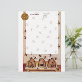 ミツバチ,養蜂 レターヘッド (スタンド正面)