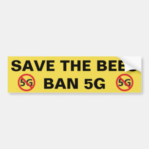 ミツバチ, Ban 5Gバンパーステッカー バンパーステッカー