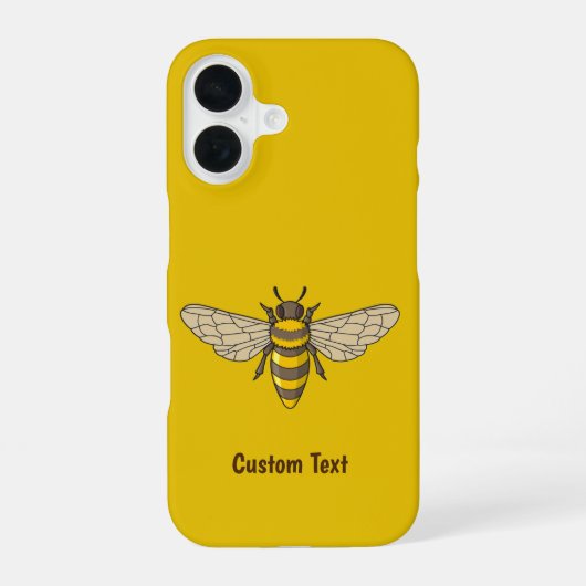 ミツバチ iPhone 16ケース (裏面)