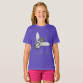 ミツバチTシャツ救ビーチオーガニックT Tシャツ (正面フル)