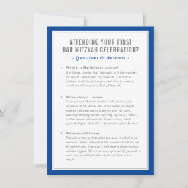 ミツヴァ奉仕 情報 Q&A 青灰色 招待状