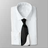 ミデアス|白と黒のグレーのワッキーマーブレッド(白絵を描) ネクタイ (タイ)