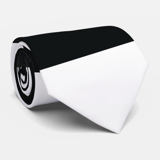 ミデアス |白黒ワイドストライプ ネクタイ (ロール)