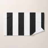 ミデアス |白黒ワイドストライプ ハンドタオル (ハンドタオル)