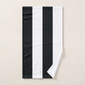 ミデアス |白黒ワイドストライプ バスタオルセット (ハンドタオル)