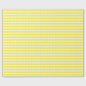 ミディアムイエロー&ホワイトハーレクイン包装紙 ラッピングペーパー (フラット)