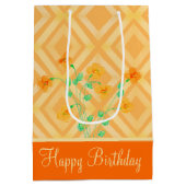 ミディアムオレンジフローズハッピーバースデー抱き枕 ミディアムペーパーバッグ (裏面)