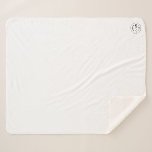 ミディアムカスタム シェルパ ブランケット – ビジネス ブランディング (正面(横))