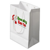 ミディアムスニークサンタ抱き枕 ミディアムペーパーバッグ (裏面アングル)