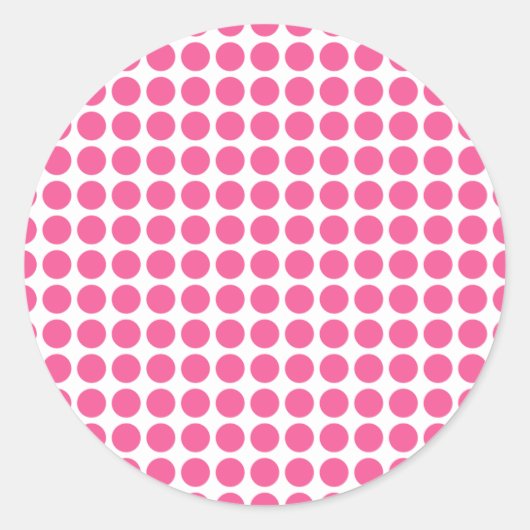 ミディアムバブルガムドット ラウンドシール (正面)