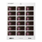 ミディアムバロックバラ薬用ラベル ラベル (フルシート)