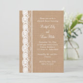 ミディアムバーラップ&ヴィンテージレースリハーサルディナー 招待状 (スタンド正面)