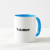 ミディアムブラウンヘアメンテニスプレーヤーマグ マグカップ (正面右)