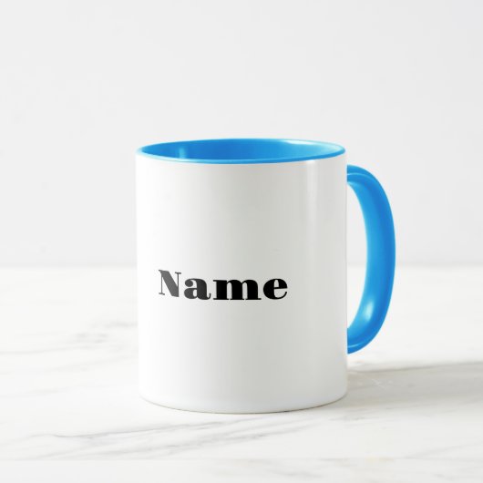 ミディアムブラウンヘアメンテニスプレーヤーマグ マグカップ (正面右)