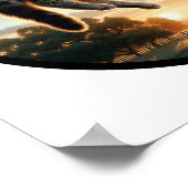 ミディアムヘアキャットの円形の3D画像 ポスター (角)