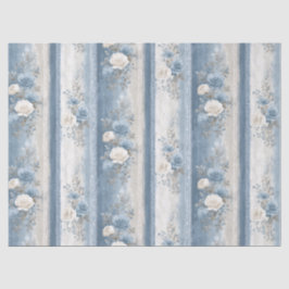 ミディアムベビーブルーストライプ&レース 薄葉紙