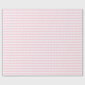 ミディアムライトピンクとホワイトハーレクイン ラッピングペーパー (フラット)