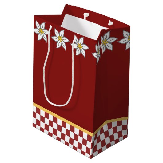 ミディアムレッドエーデルワイス抱き枕 ミディアムペーパーバッグ (裏面アングル)