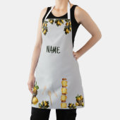 ミディアムレモンオールオーバープリント エプロン (インサイチュ)