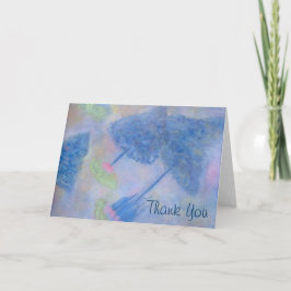 ミディアム ブルー ツリー 感謝カード