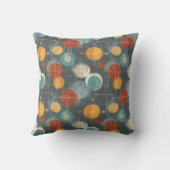 ミディアムMCMアトミック・サークル – グレージュ&ティール(緑がかった色) クッション (裏面)