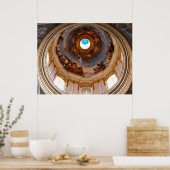 ミディナの聖ポール大聖堂の天井 ポスター (キッチン)