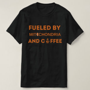 ミトコンドリアとコーヒーで動く、面白いファッション Tシャツ