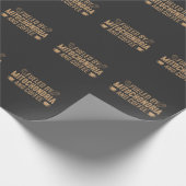 ミトコンドリアとコーヒー愛好者によって支えられる生物学 ラッピングペーパー (角)